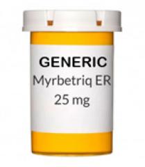 Generic Myrbetriq Er (tm) 25 mg (60 Pills)
